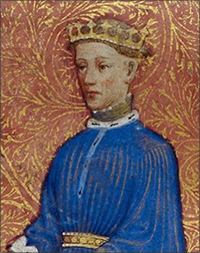 Painting of a younger Henry V